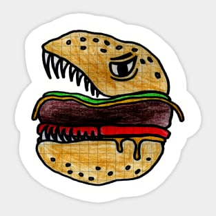 Monster Burger Sticker